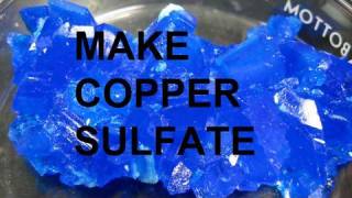 Make Copper Sulfate from Copper and Sulfuric acid 3 ways [upl. by Uda]