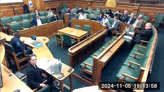 OVERVIEW AND SCRUTINY COMMITTEE  5 NOVEMBER 2024 [upl. by Julieta]