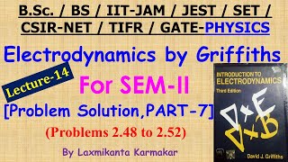 Lecture14Electrodynamics by Griffiths Prob 248 to 252 Solution Part7 by Laxmikanta Sir [upl. by Eenej]