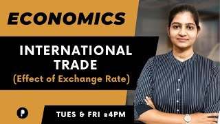 International Trade  Effect of Exchange Rate  Economics  SSC amp UPSC [upl. by Ardnuas259]