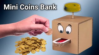 How to Make Coin Bank From Cardboard  Amazing Cardboard Idea [upl. by Calabrese376]