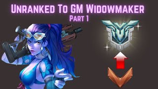 Unranked To GM Widowmaker Only Educational Full Gameplay Part 1 [upl. by Port805]