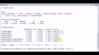 GLM in R  Negative binomial regression v Poisson regression [upl. by Rihsab]