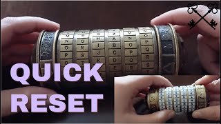 How To Reset A Cryptex Da Vinci Code Lock Safe Combo Tutorial  Lock Reset Series [upl. by Ardnassela]