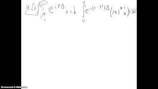 Non linear dispersive equations  44 NLSE Duhamels principle [upl. by Aisanahta]