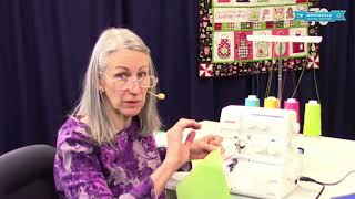 Tutorial on Sewing a Rolled Hem Using the Janome 8002D Serger Overlock Machine [upl. by Itaws838]