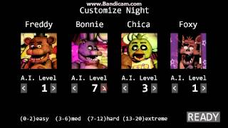 Five Nights at FreddysCustom Night 1987  Golden Freddy Jumpscare [upl. by Arua]