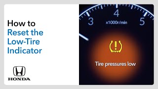 How to Reset the Tire Pressure Indicator [upl. by Quintin]