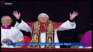 19 April 2005 Joseph Ratzinger wird Papst Benedikt XVI [upl. by Chryste]