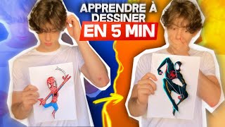 Apprendre à dessiner en 5 minutes  Tuto rapide mais efficace 😎 [upl. by Younger]