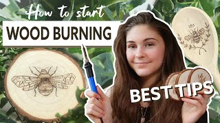 Wood Burning Tutorial for Beginners Pyrography Tutorial amp Basics Tips 2021 [upl. by Enomys]