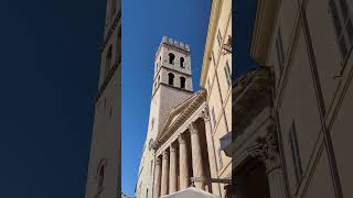 chiming bells in assisi centroitalia torredelpopolo medioevo italy art franciscus [upl. by Alywt]