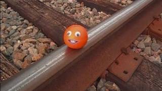 Annoying Orange Gets Crushed By Tropicana Train [upl. by Llednahc]