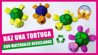 Cómo hacer una 🐢TORTUGA🐢 fácil con ♻️MATERIALES RECICLADOS♻️ Easy TURTLE with RECYCLE MATERIALS [upl. by Weikert538]