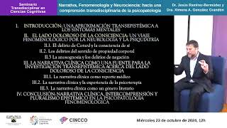 Narrativa Fenomenología y Neurociencia hacia una comprensión [upl. by Haraz]