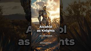 Alcohol as Knights  Ai Generated [upl. by Zetrac]