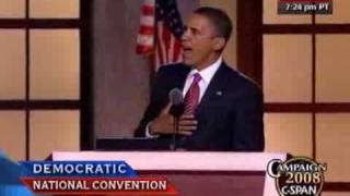 CSPAN Sen Barack Obamas Full Speech to the DNC [upl. by Attennaj]