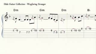 Slide Guitar  Wayfaring Stranger  6 String Standard Tuning  Acoustic  Electric  CBG [upl. by Anod353]