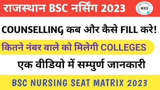 RUHS Bsc nursing seat matrix 2023  Bsc Nursing Counselling Big Update 1st2nd3rd Counselling 2023 [upl. by Navap829]