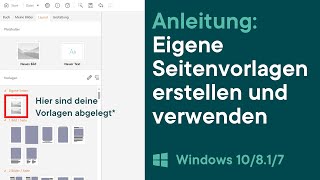 ifolor Tutorials  Eigene Seitenvorlage erstellen und verwenden im ifolor Designer für Windows [upl. by Sonnie]