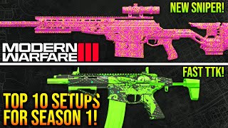 Modern Warfare 3 New TOP 10 META CLASS SETUPS For Season 1 MW3 Best Weapons [upl. by Gabbey894]