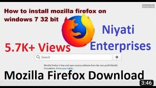 How to install Mozilla Firefox on window 7 32 bit [upl. by Ysteb]