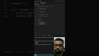 Usando While Python python react javascript css html programming php [upl. by Yhcir358]