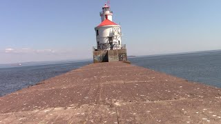 Wisconsin PointSuperior Entry Light House A Rikki Explores Video Duluth 2024 [upl. by Suzi817]