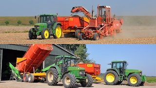 Uien laden met Amac ZM2 amp John Deere 6600 amp 6800 amp Valtra N143 [upl. by Airotal]