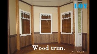 Dollhouse wall wood trim Downton Abbey Dining room in miniature [upl. by Enamrahc]