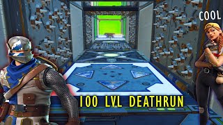 EASY 100 Level the EASY DEATHRUN in Fortnite Creative CODE apfelplays [upl. by Rosemary]