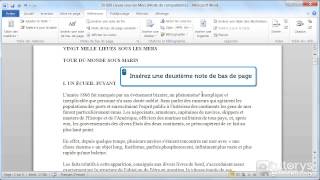 Comment insérer des notes de bas de page avec Word 2010 [upl. by Herschel]