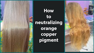 quotHow to Neutralize CopperOrange Pigments  Ultimate Guide for Removing Brassy Tonesquotashblonde [upl. by Dian553]