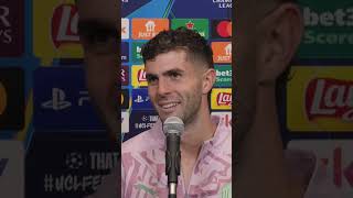 Pulisic on his goal and the win  championsleague shorts [upl. by Enirehtac114]