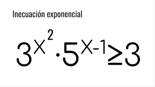 RETO MATEMÁTICO Inecuación Exponencial [upl. by Lari]