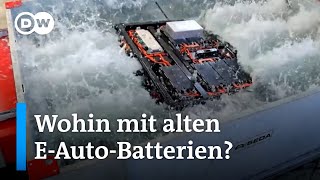 Wie eine Anlage in Hamburg alte EAutoBatterien verwertet  DW Nachrichten [upl. by Kalil]