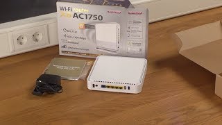 Unboxing amp installation of Sitecom WLR8100 WiFi Router X8 AC1750  ENGLISH [upl. by Cosetta]