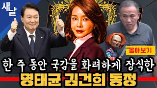 주간복습 한 주 동안 국감을 화려하게 장식한 김건희 명태균 새날몰아보기 [upl. by Neirod]