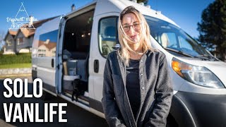 Solo Van Life Tour Living in a Custom Built 2014 Dodge Ram Promaster [upl. by Nahaj]