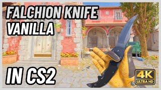 ★ CS2 Falchion Knife Vanilla  CS2 Knife InGame Showcase 4K [upl. by Ariait]