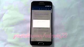 Microsoft Word For Android  How to bold or unbold text on Samsung Galaxy S6 [upl. by Bushweller]