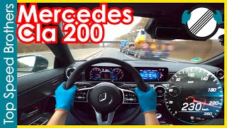 Mercedes Benz Cla 200 2021 AUTOBAHN POV TOP SPEED 🚀 [upl. by Mulligan183]