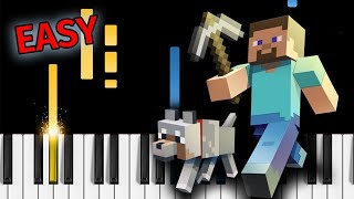 Minecraft  Pigstep  EASY Piano Tutorial [upl. by Akiehsal]