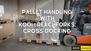 Cross Docking Hydraulic ReachForks MHS [upl. by Newnorb]