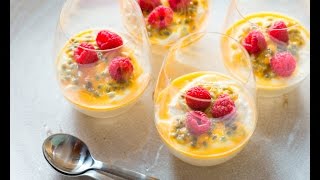 How To Make Passion fruit mousse from recepies world [upl. by Walrath]