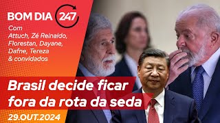 Bom dia 247 Brasil decide ficar fora da rota da seda 291024 [upl. by Gearard]