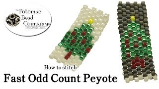 Fast Odd Count Peyote Stitch [upl. by Alegna]