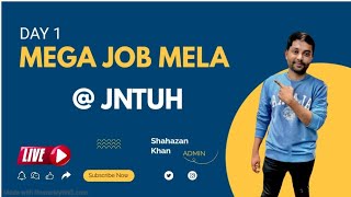 Day 1  Inside Jntuh Mega Job Mela Glimpse  jntuh jobs jobmela [upl. by Lizzie]