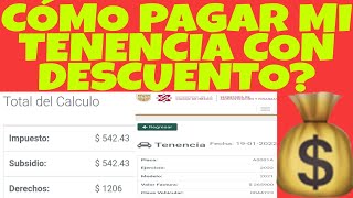 TENENCIA CÓMO CUÁNDO Y DÓNDE PAGAR CON DESCUENTO AQUÍ PASOS [upl. by Freya]