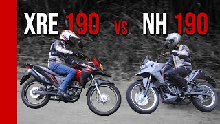 HONDA XRE 190 x DAFRA NH 190  OnOff Road  no Moto Premium TV [upl. by Michail]